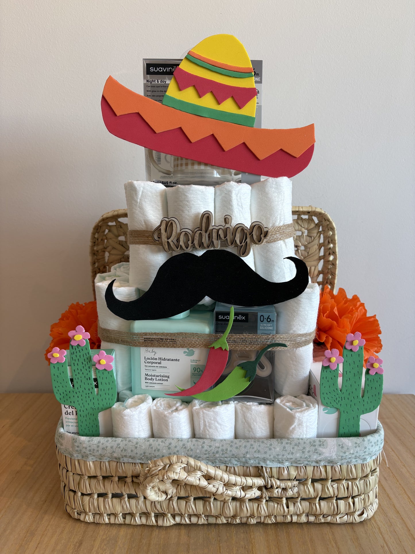 🎉 Tarta de Pañales Personalizada - Edición México 🇲🇽